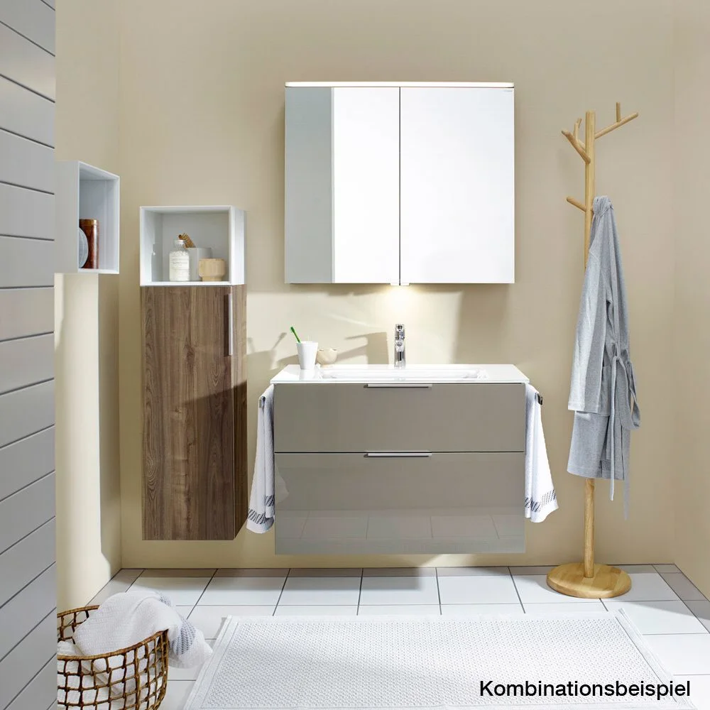 burgbad Eqio Waschtischkombination mit Keramik-Waschtisch, 93 cm, mit Griff G0146 Bild 5