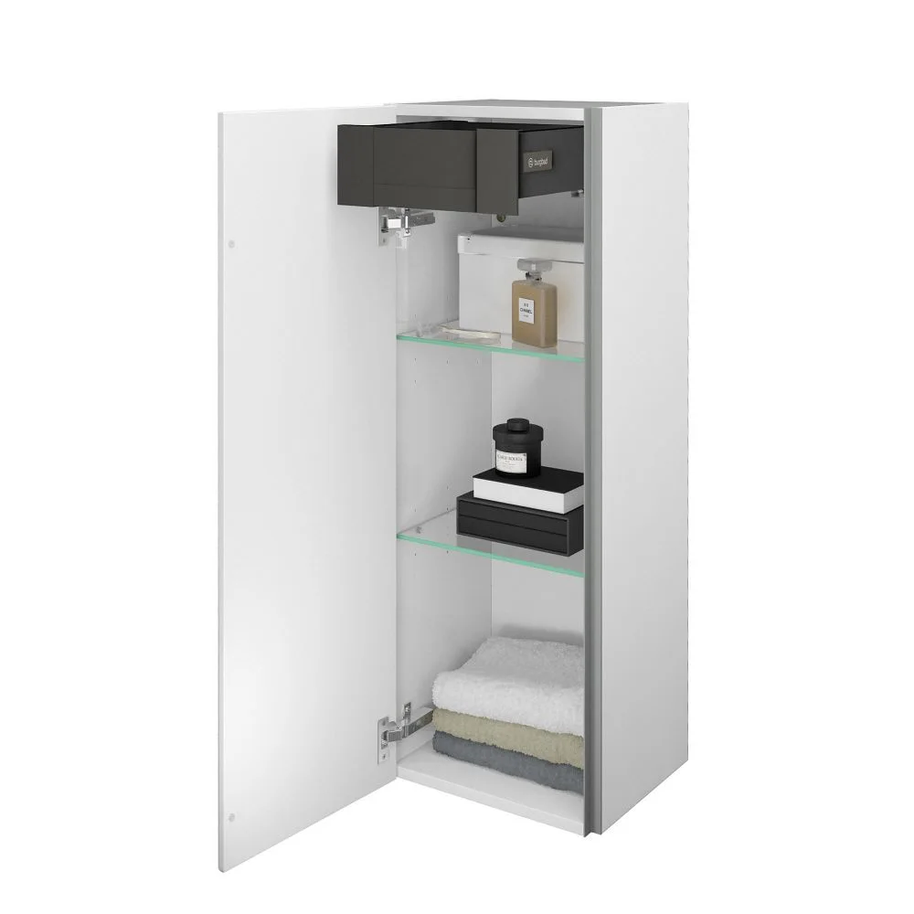 burgbad Iveo Halbhoher Schrank 35 x 32 x 96 cm Links Bild 2