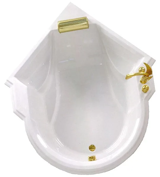 Caribia Santorin Eck-Badewanne 114 x 186 cm