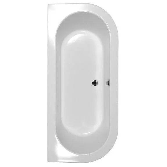 Caribia Ovalnova Badewanne Wandversion 180 x 80 cm Einbau