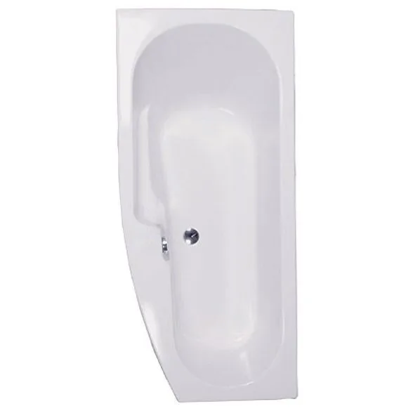 Caribia Carina Raumspar-Badewanne 165 x 75 cm links