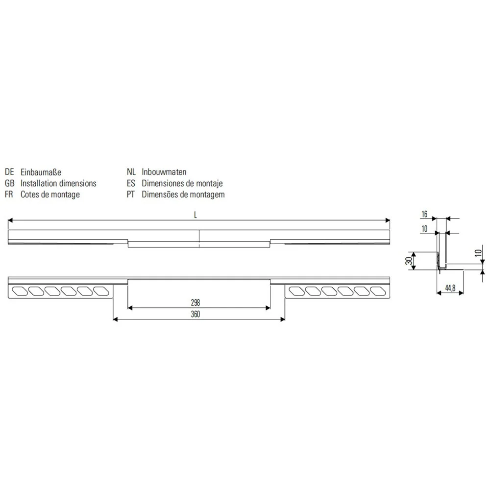 Dallmer CeraWall Individual Duschrinne 150 cm Bild 5