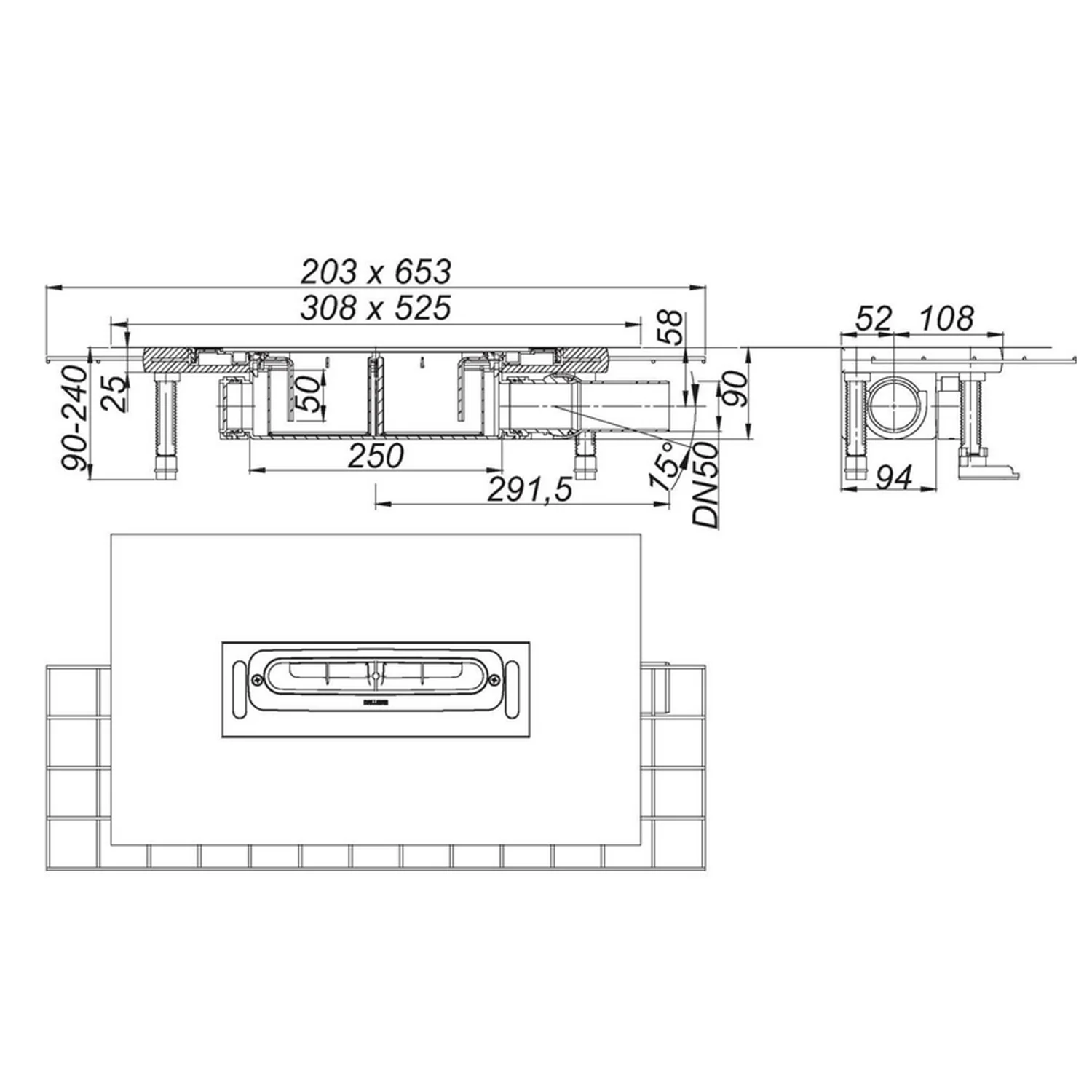 Dallmer DallFlex Ablaufgehäuse DN 50 Bild 2