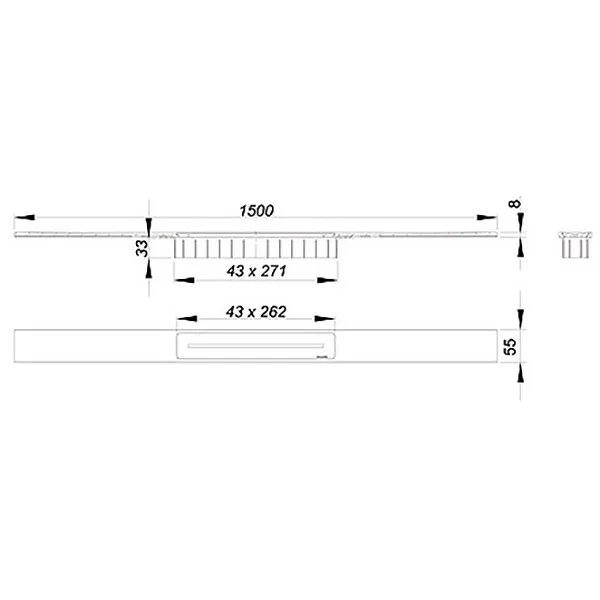 Dallmer Duschrinne CeraFloor Select 150 cm Bild 4