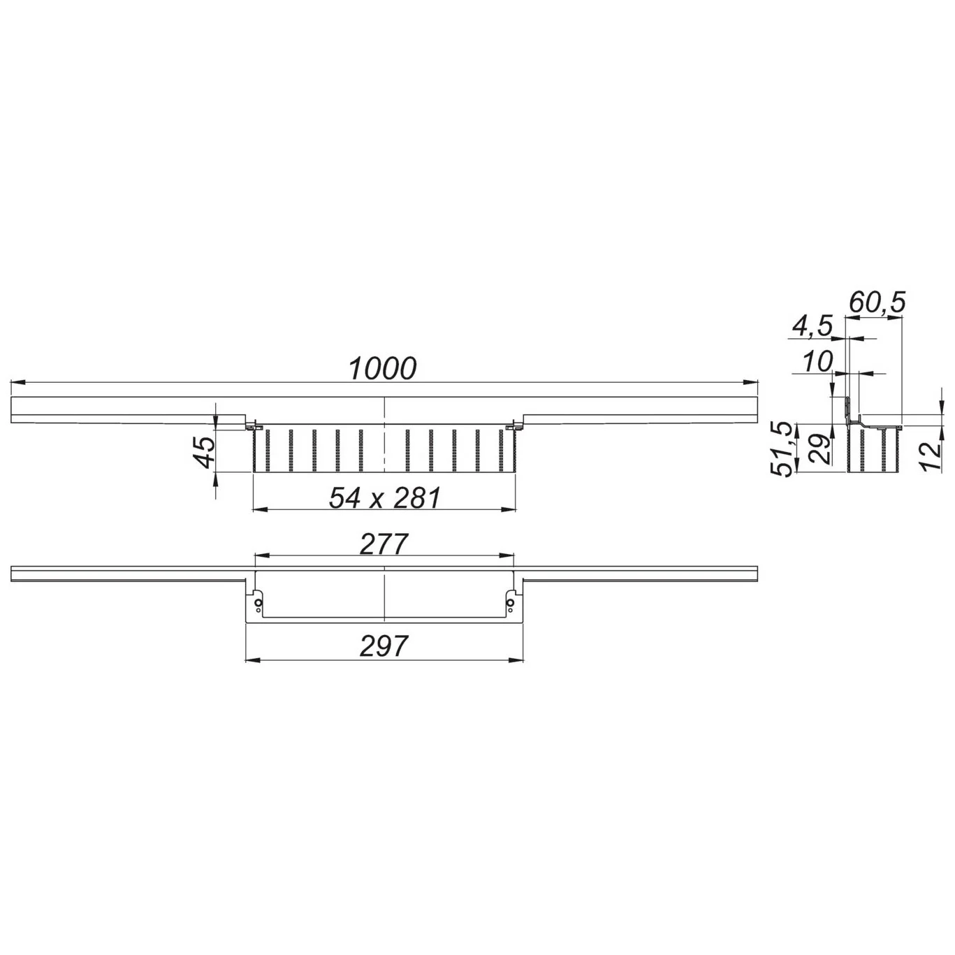 Dallmer CeraWall Individual Duschrinne 100 cm Bild 5
