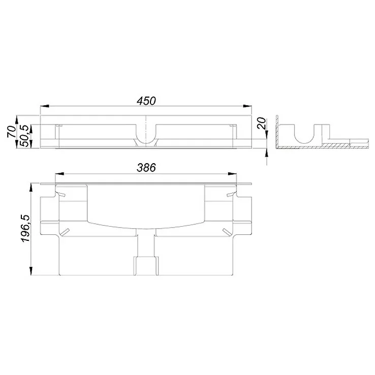 Dallmer DallFlex/CeraFlex Plan Schallschutzelement Bild 2
