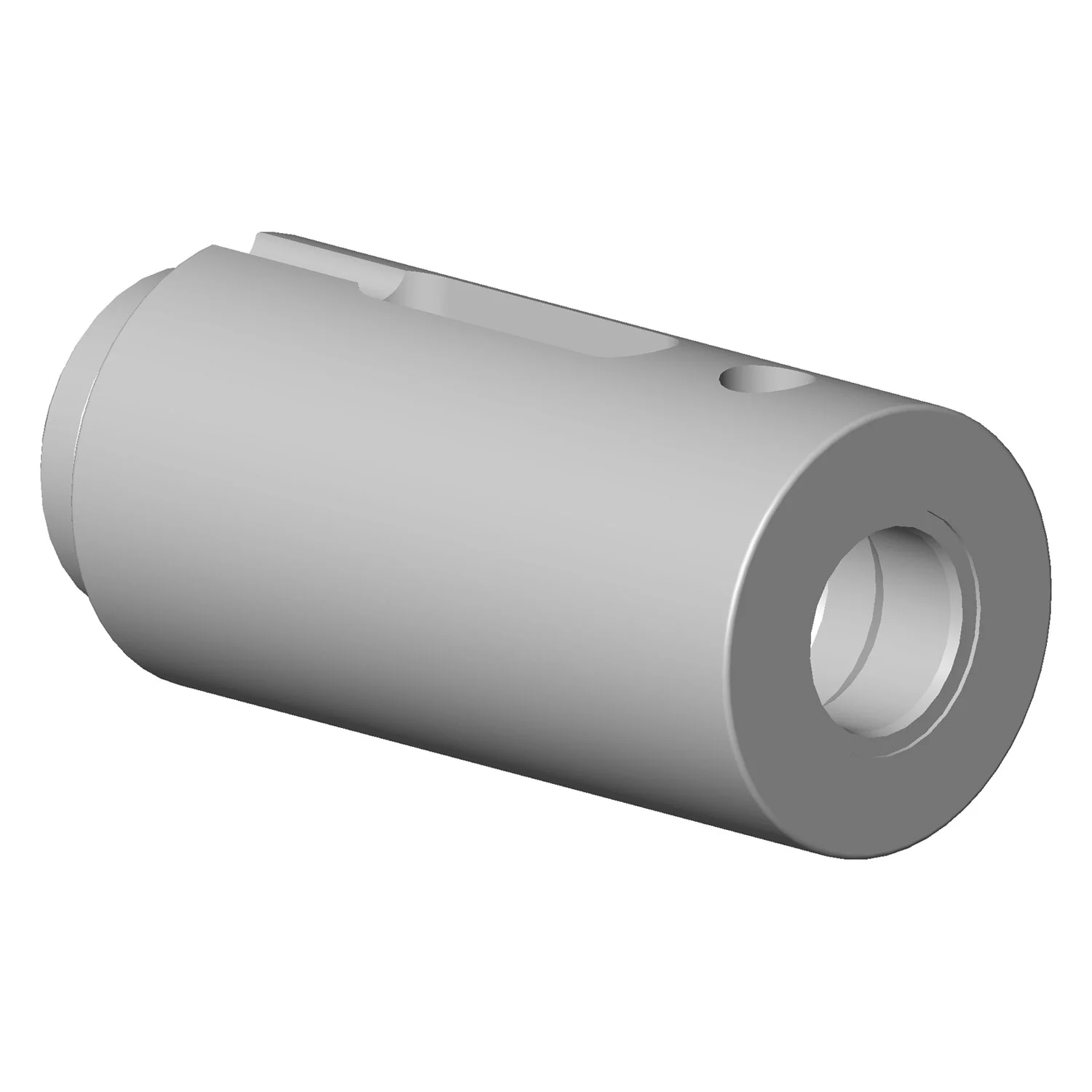 Szary cylinder połączeniowy w widoku bocznym, Dornbracht