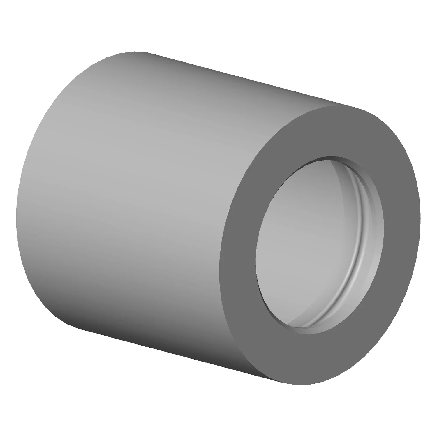 Nakrętka cylindryczna widok z boku szary, Dornbracht