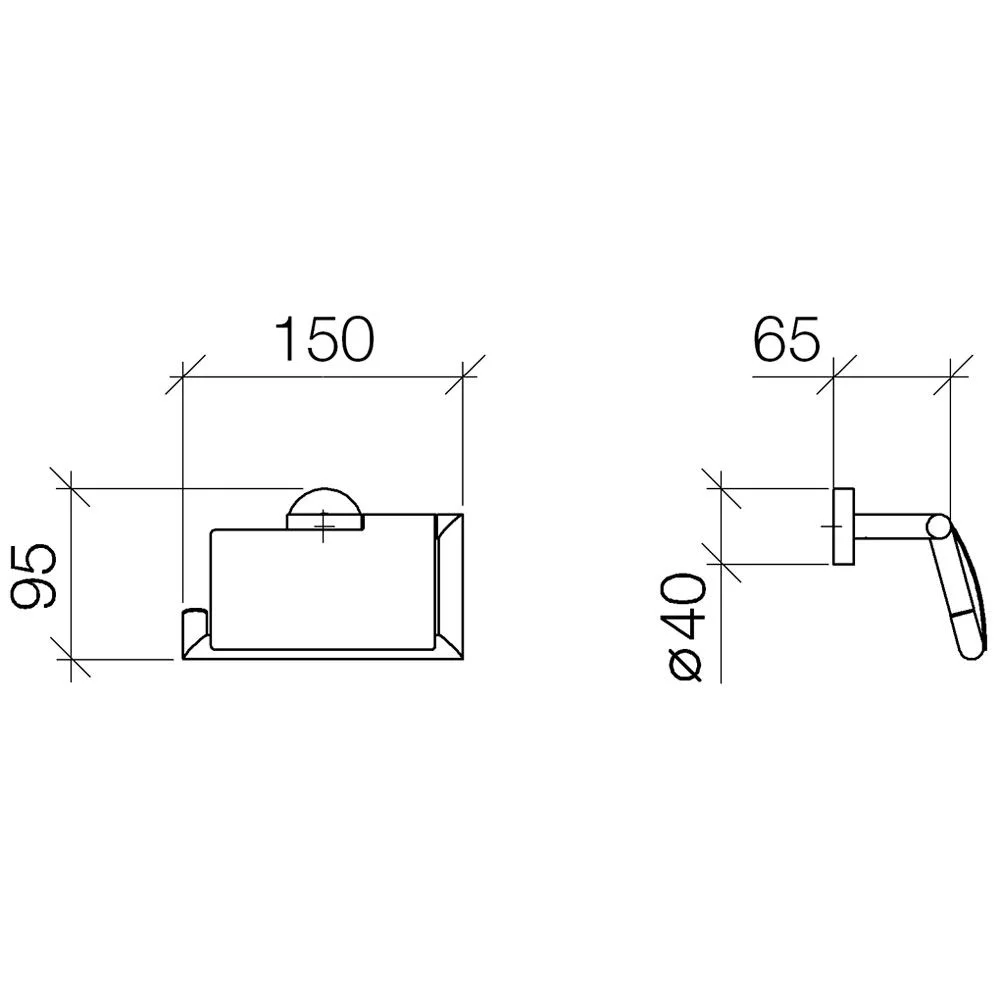 Dornbracht Papierrollenhalter mit Deckel Bild 2