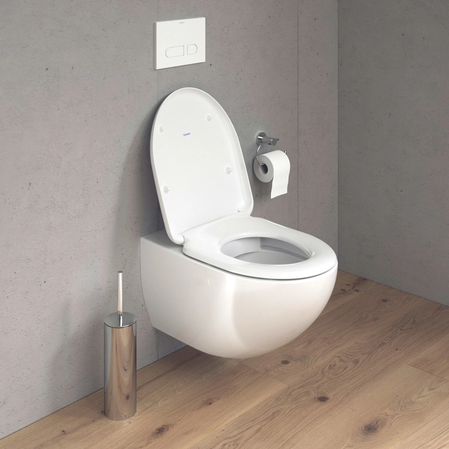Toaleta podwieszana w nowoczesnej łazience, Duravit