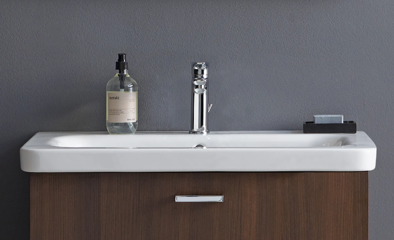 Umywalka z jednouchwytową baterią i akcesoriami, Duravit