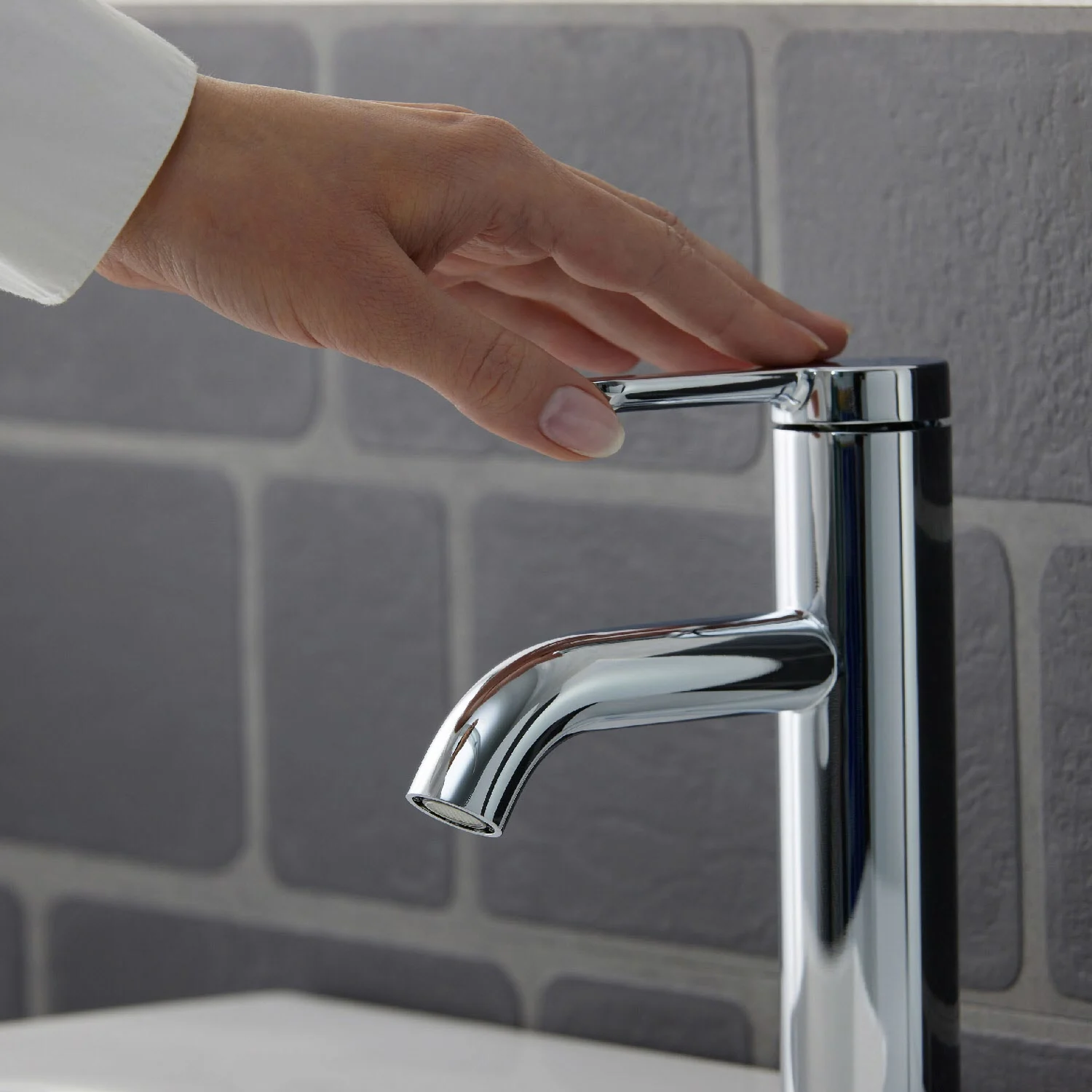 Duravit C.1 Einhebel-Waschtischmischer M mit Zugstangen-Ablaufgarnitur Bild 3