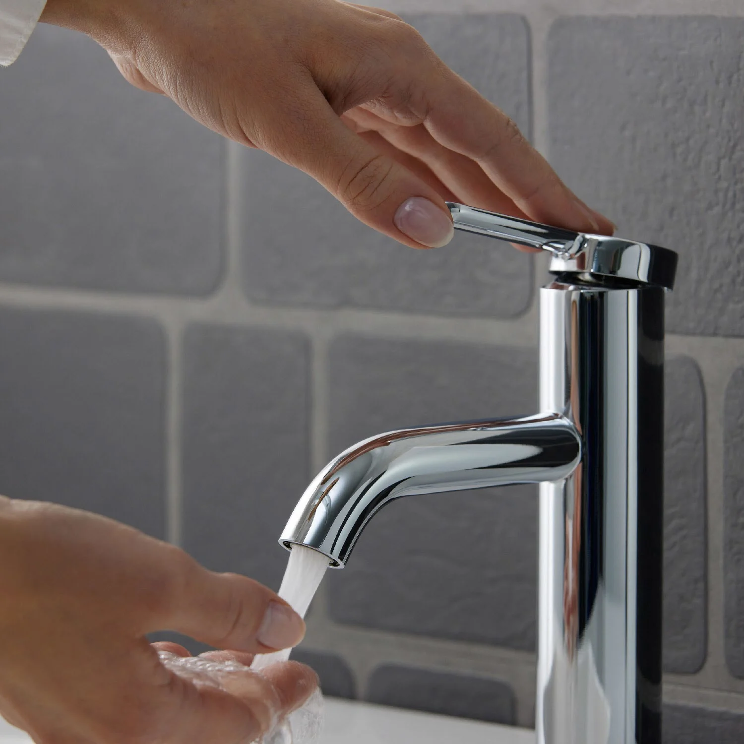 Duravit C.1 Einhebel-Waschtischmischer M mit Zugstangen-Ablaufgarnitur Bild 4