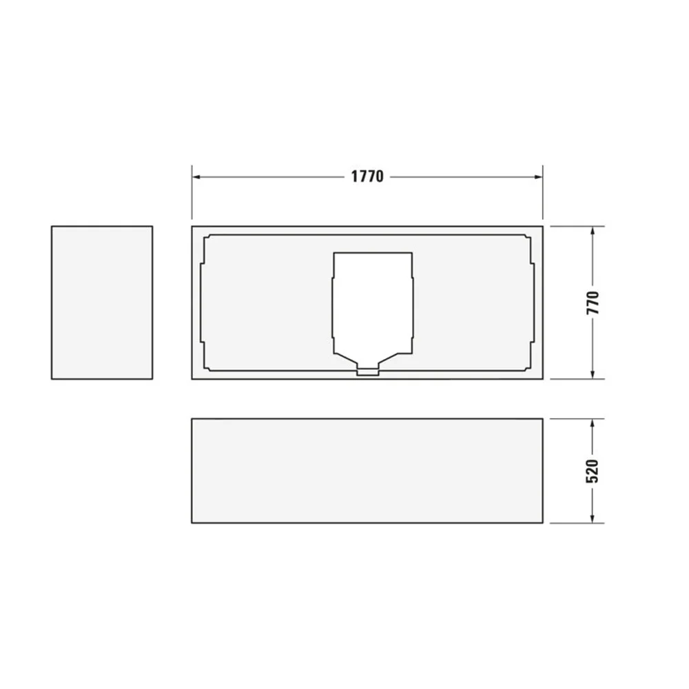 Duravit D-Code Wannenträger 180 x 80 cm Bild 2