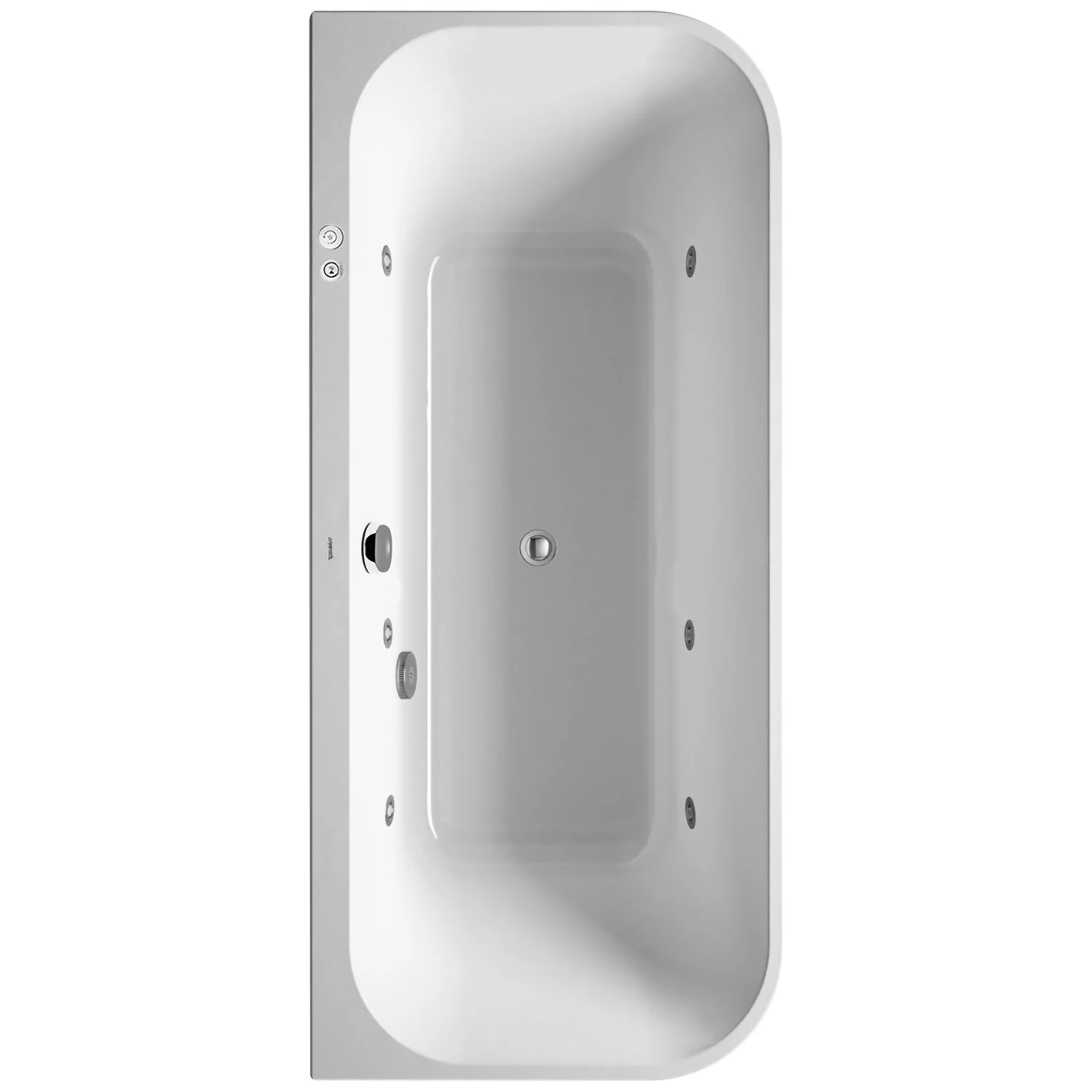 Biała wanna widok z góry, Duravit