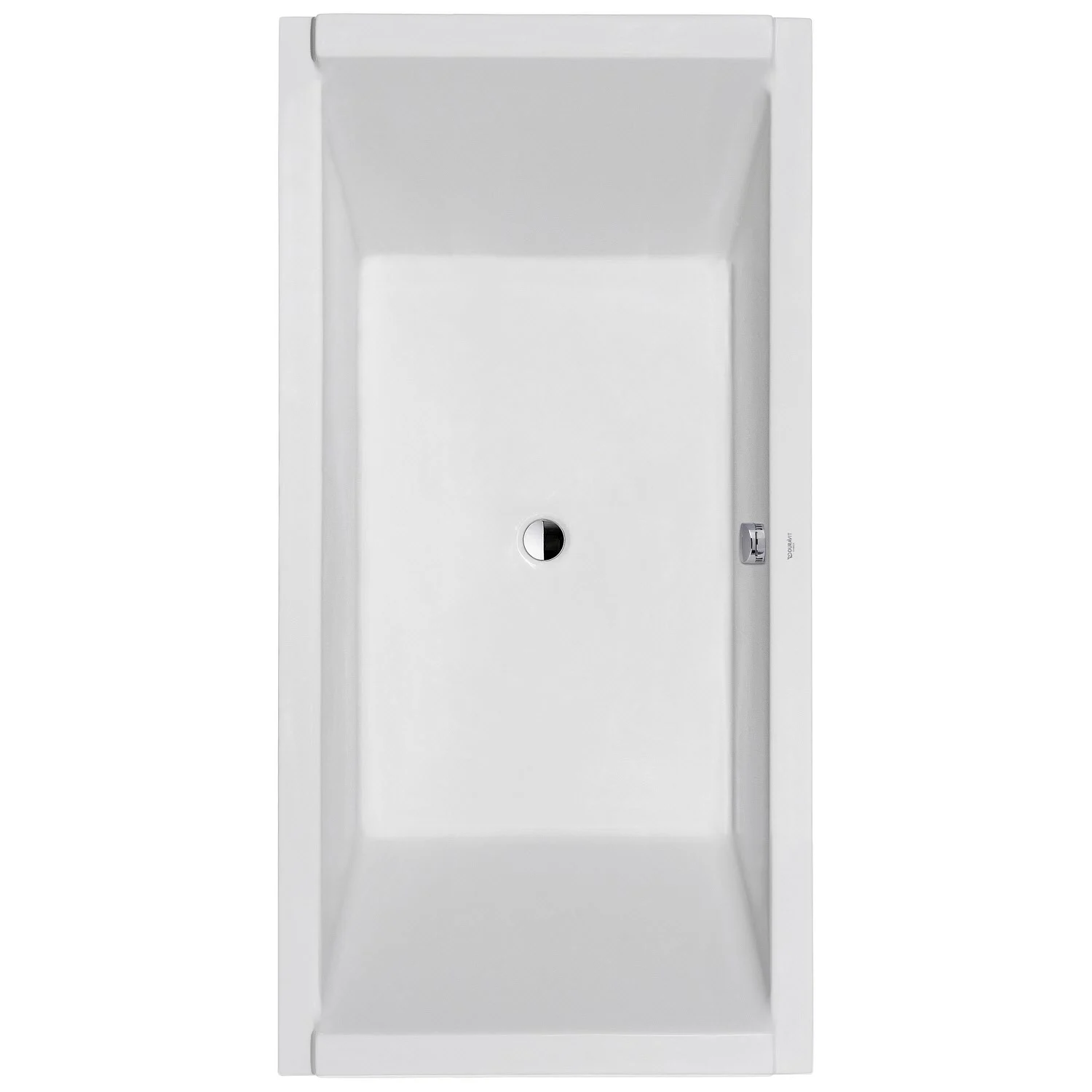 Biała wanna widok z góry, Duravit