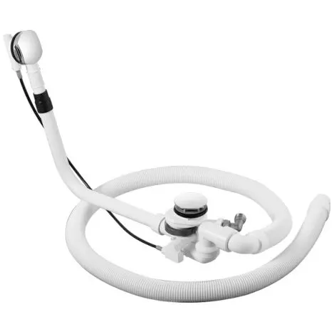 Duravit Ab- und Überlaufgarnitur Quadroval mit Bodenzulauf