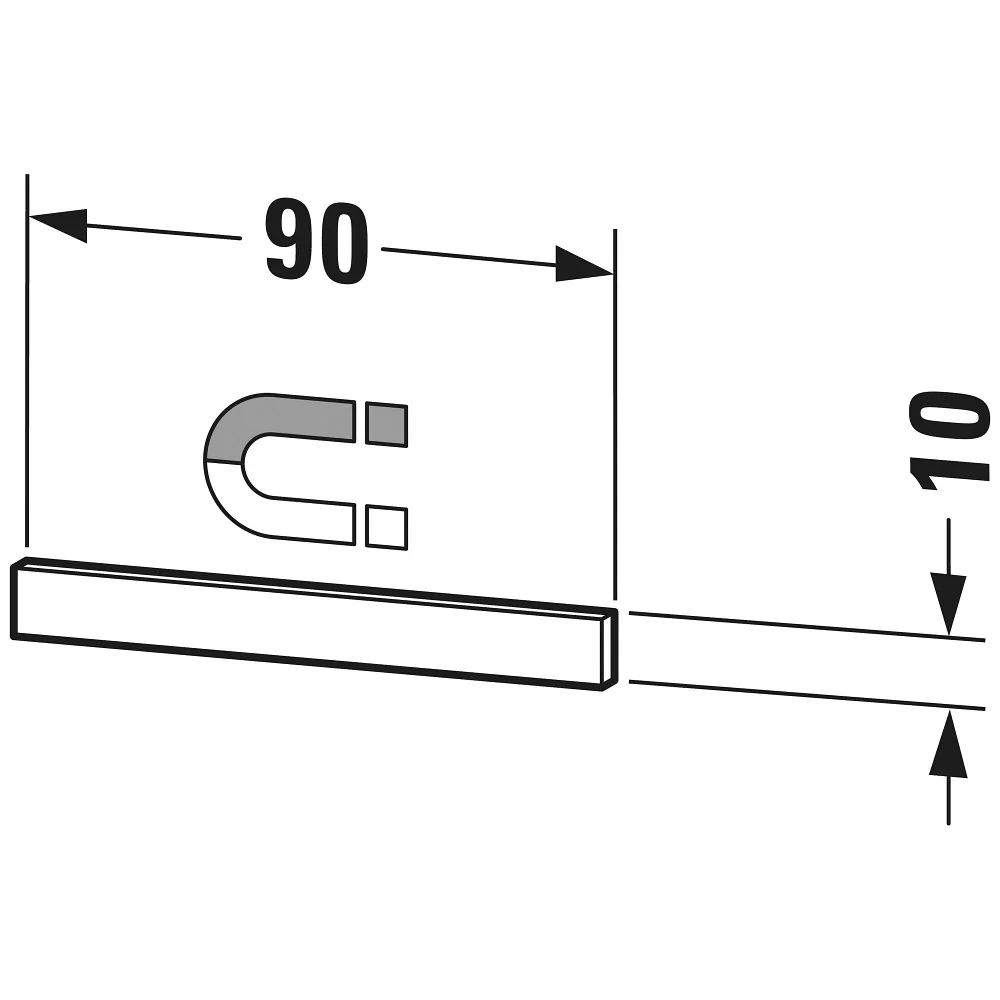 Duravit Magnetleiste poliert 9 cm Bild 2