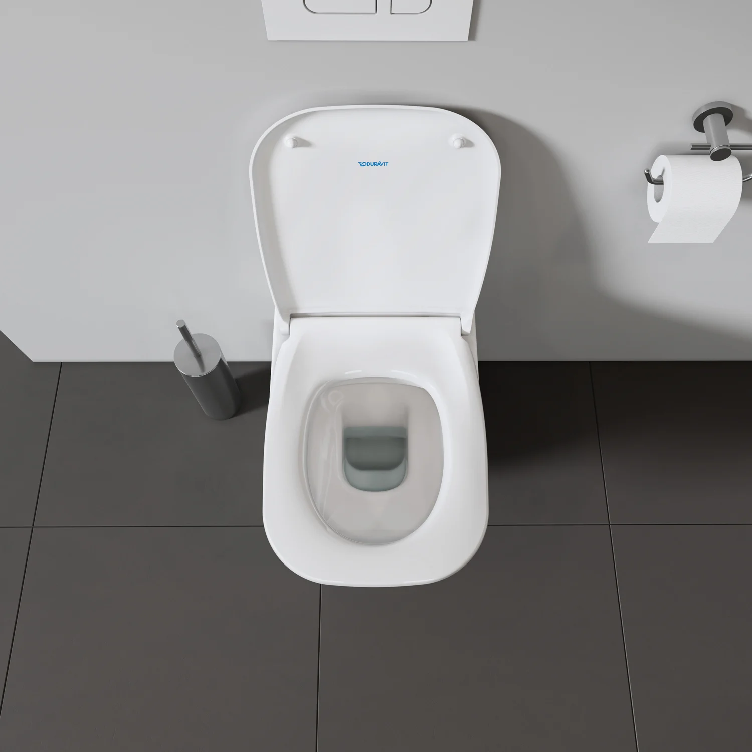 Toaleta z góry z otwartą pokrywą, Duravit