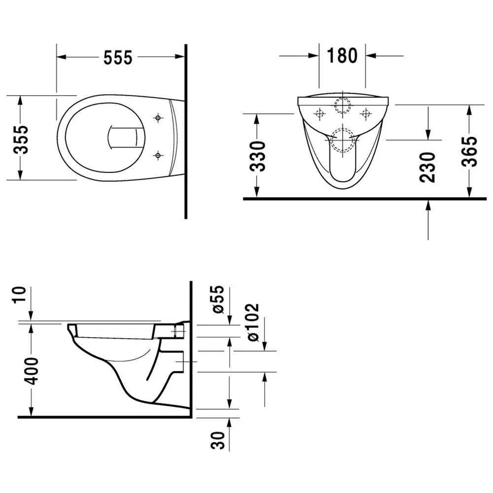 Duravit D-Code Wand-WC Basic Bild 4