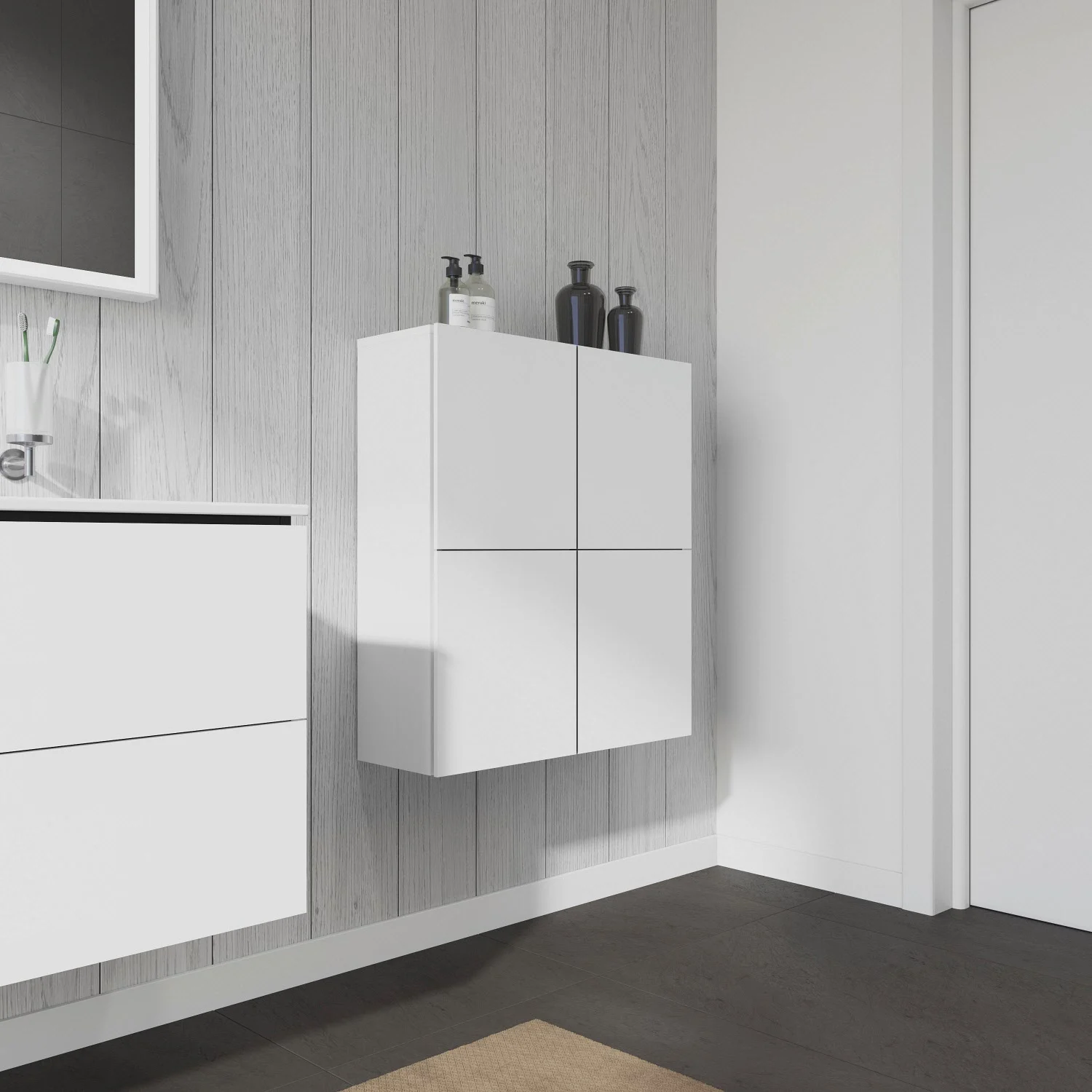 Duravit L-Cube Halbhochschrank 70 x 24,3 x 80 cm Bild 6
