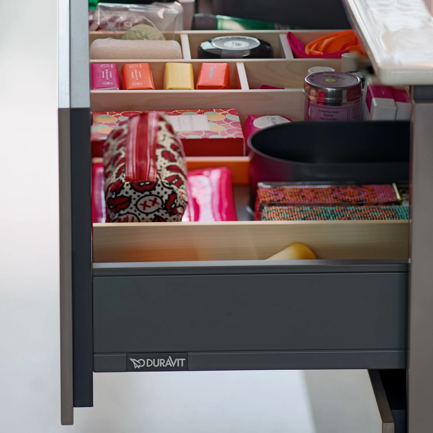 Duravit L-Cube Waschtischunterbau wandhängend mit 2 Auszügen, 102 x 48,1 cm Bild 11