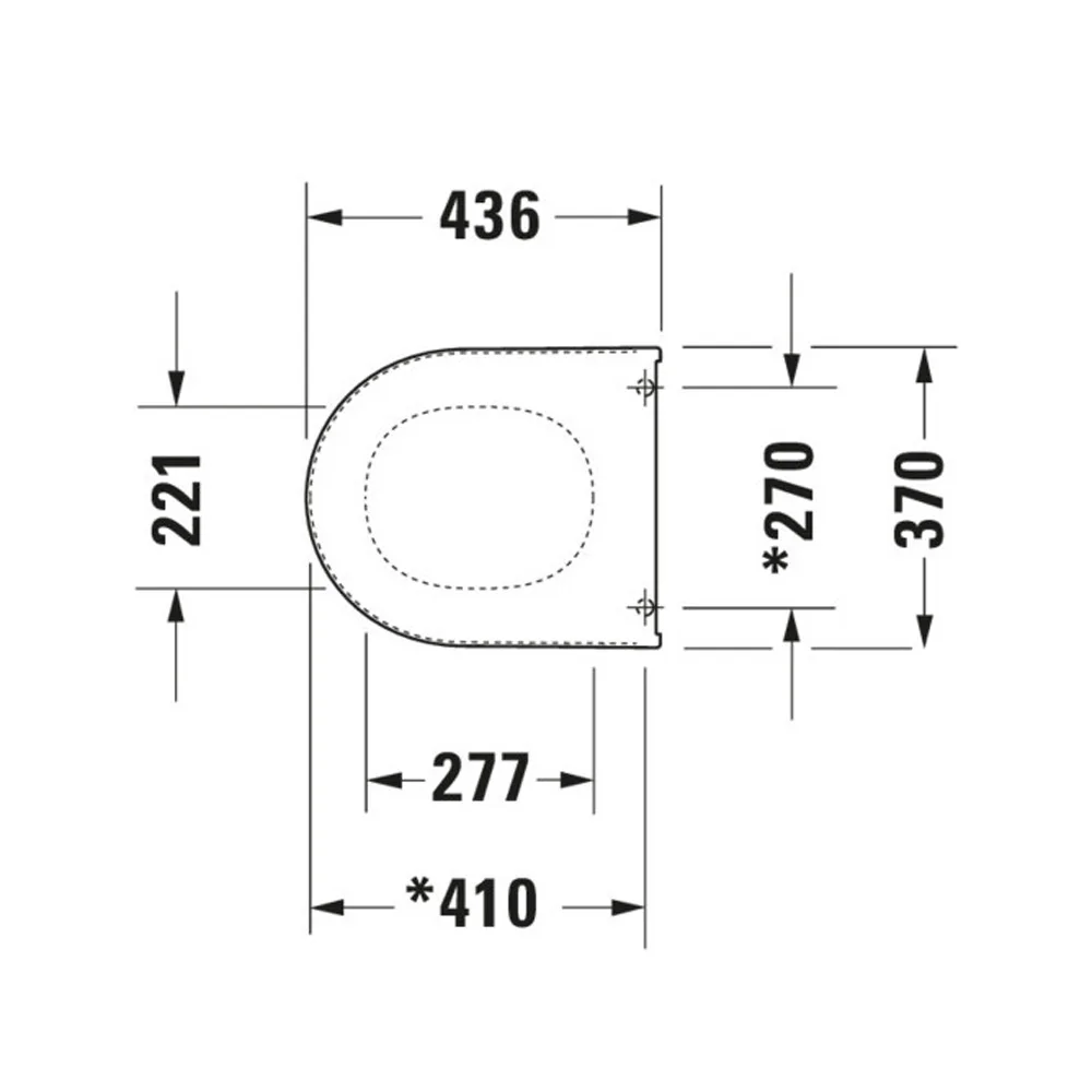 Duravit Darling New WC-Sitz Compact ohne Absenkautomatik Bild 4