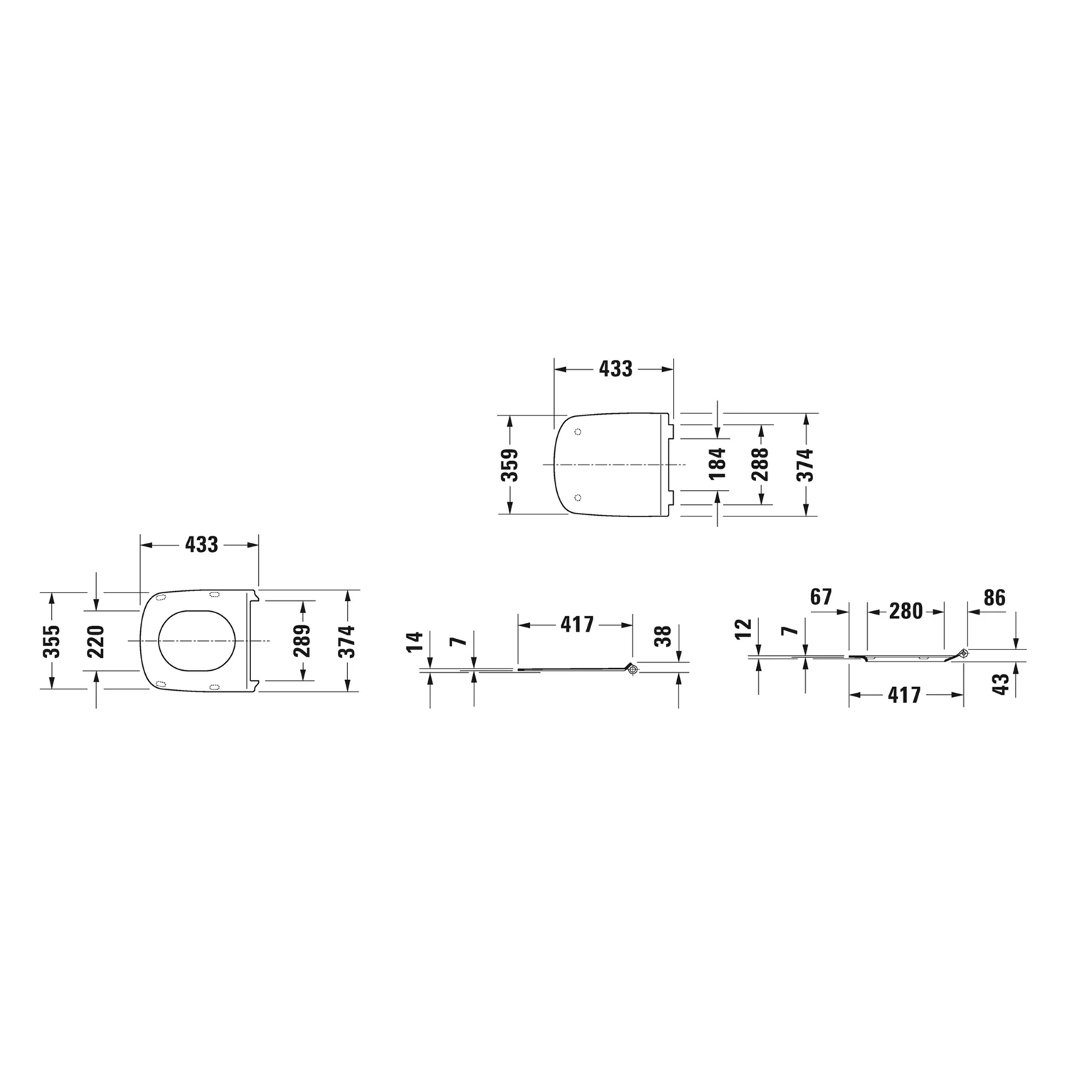 Duravit DuraStyle WC-Sitz mit Absenkautomatik Bild 5