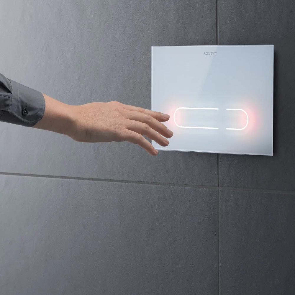 Duravit DuraSystem Betätigungsplatte A2 für WC, Glas Bild 3