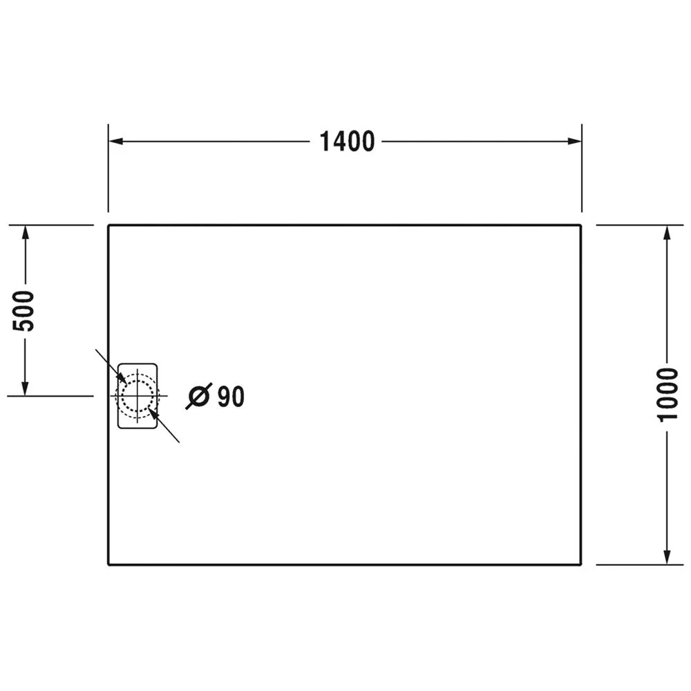 Duravit Stonetto Duschwanne Rechteck 140 x 100 cm Bild 5