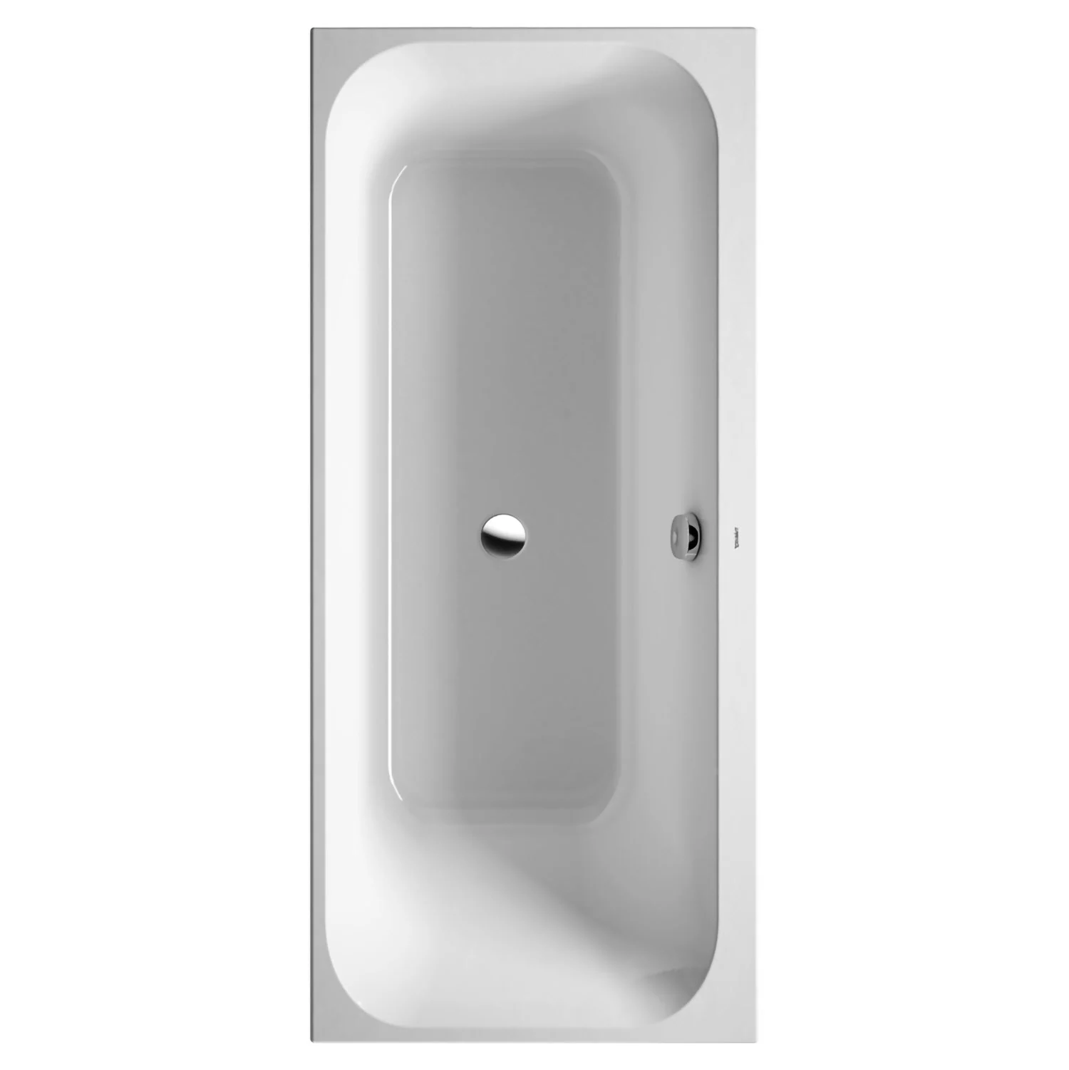 Duravit Happy D.2 Badewanne Rechteck 160 x 70 cm, Rückenschräge links