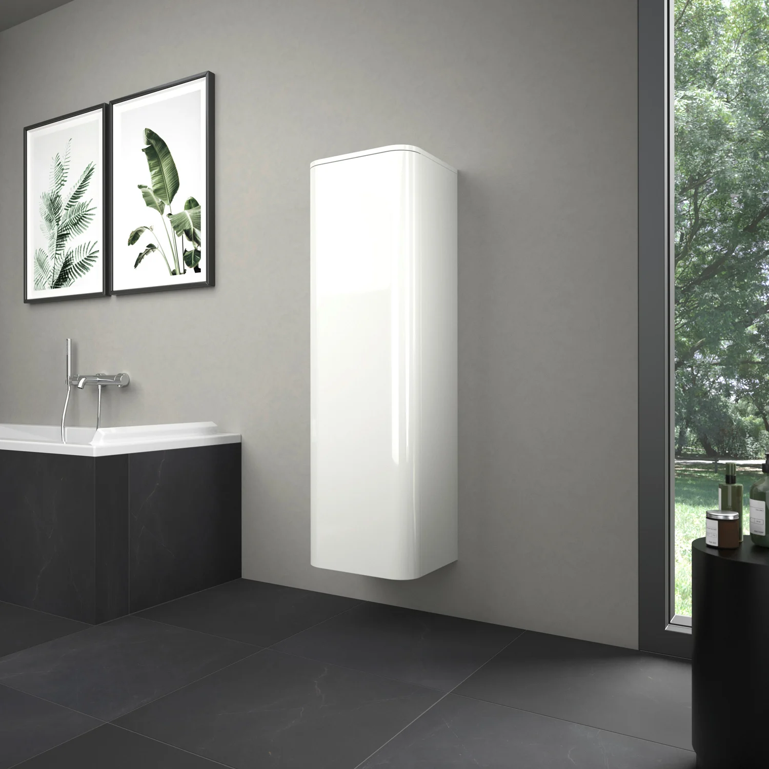 Duravit Happy D.2 Plus Halbhochschrank 3 Glasfachböden, Türanschlag links, 40 x 36 cm Bild 10