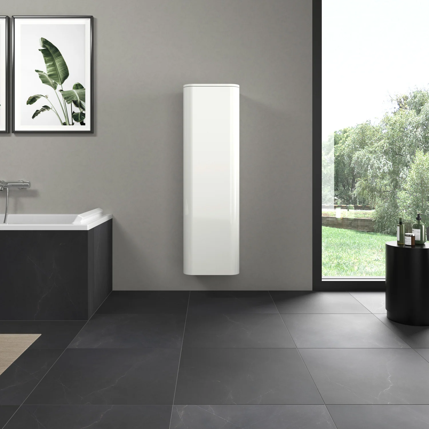 Duravit Happy D.2 Plus Halbhochschrank 3 Glasfachböden, Türanschlag links, 40 x 36 cm Bild 11