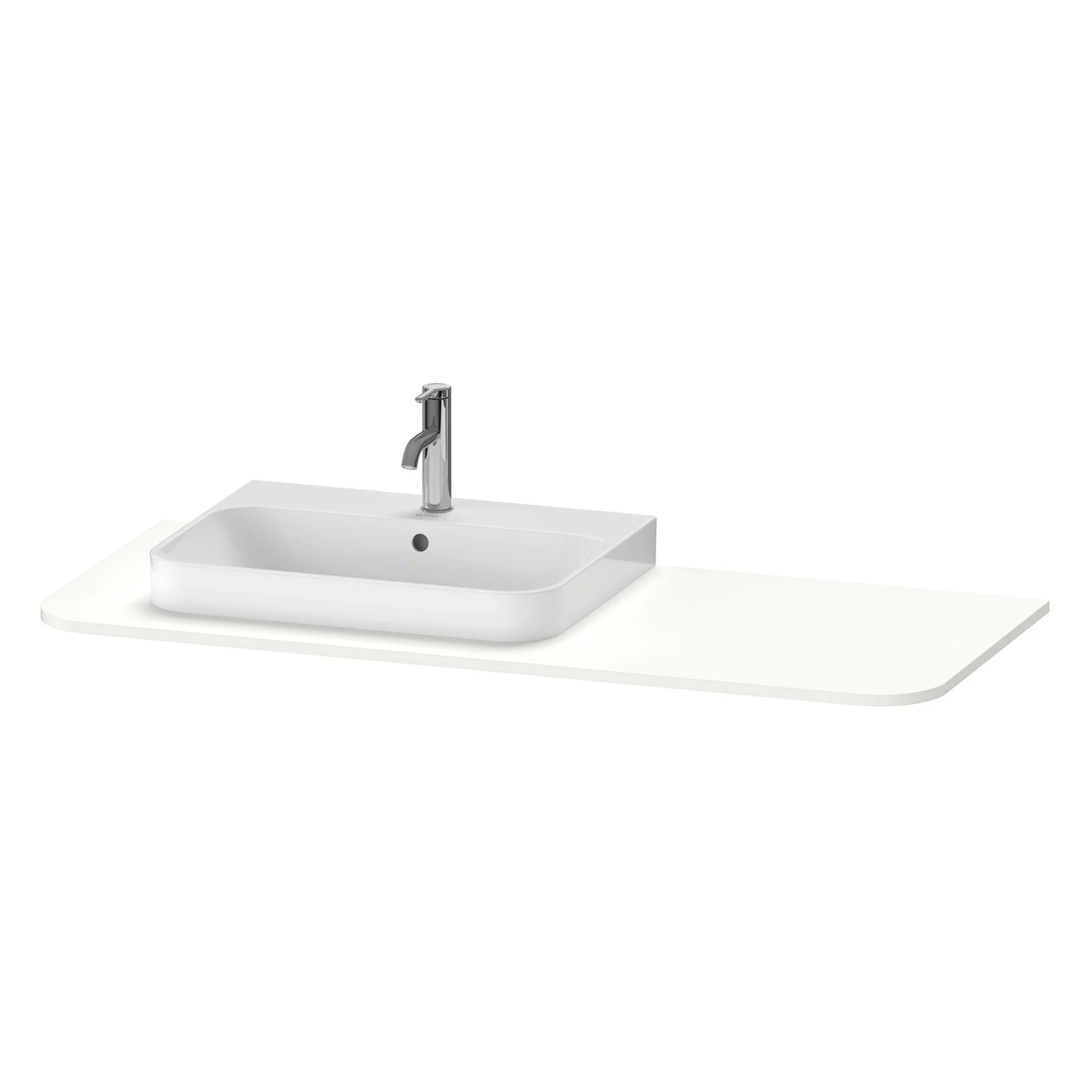 Duravit Happy D.2 Plus Konsole mit Ausschnitt links 1,6 x 130 x 55 cm Bild 2