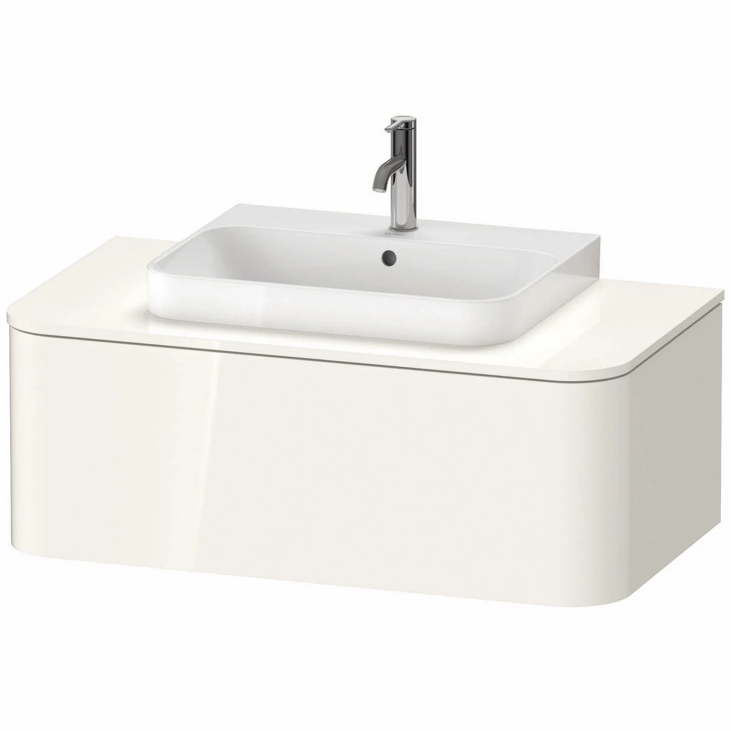 Duravit Happy D.2 Plus Waschtischunterschrank mit 1 Auszug, 100 x 35,4 cm, für Konsole
