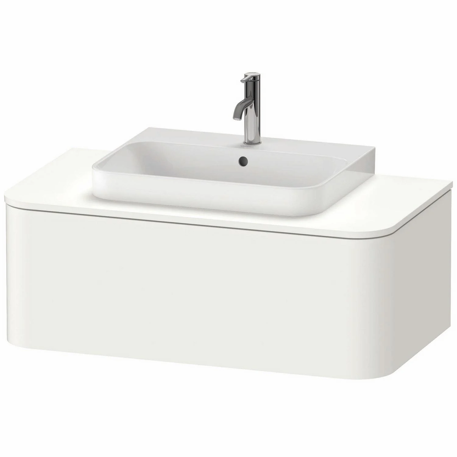 Duravit Happy D.2 Plus Waschtischunterschrank mit 1 Auszug, 100 x 35,4 cm, für Konsole