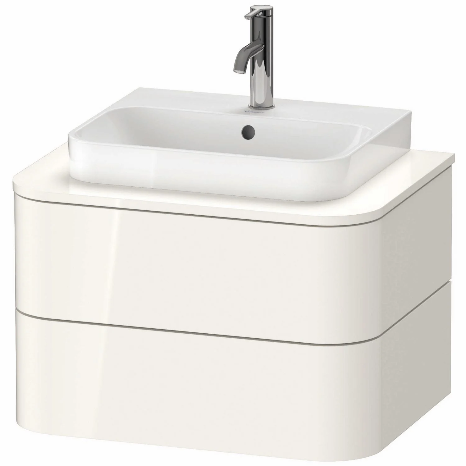 Duravit Happy D.2 Plus Waschtischunterschrank mit 2 Schubkästen, 65 x 40,8 cm, für Konsole