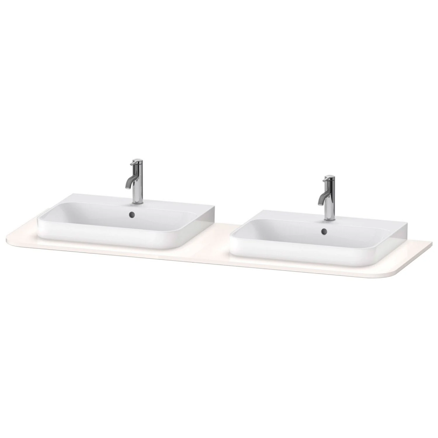 Duravit Happy D.2 Plus Konsole mit 2 Ausschnitten 1,6 x 160 x 55 cm