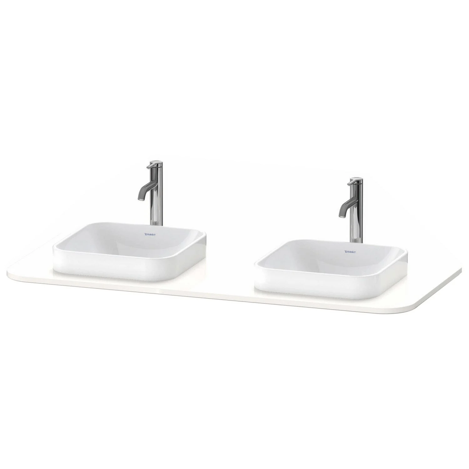Duravit Happy D.2 Plus Konsole mit 2 Ausschnitten 1,6 x 130 x 55 cm