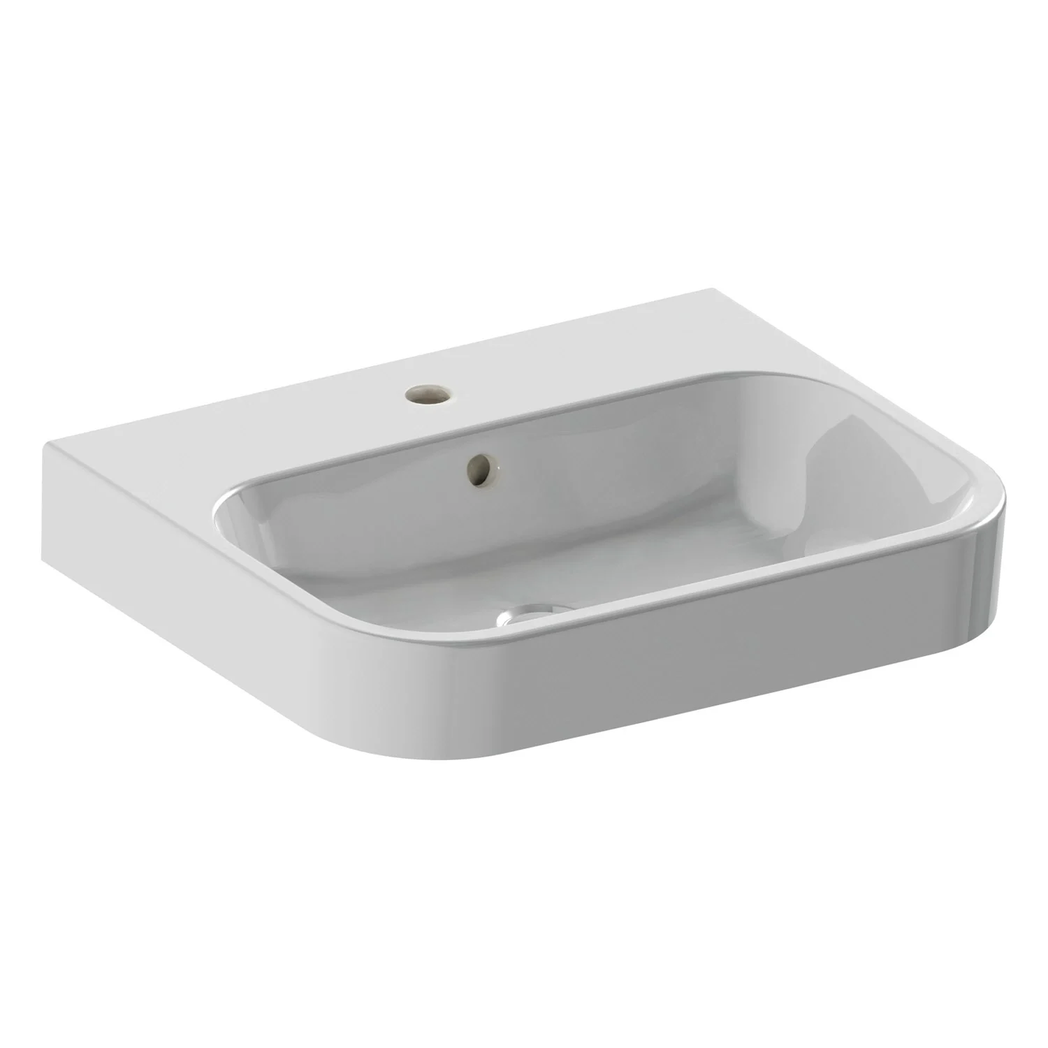 Duravit Happy D.2 Aufsatzbecken 60 cm, mit 1 Hahnloch durchgestochen