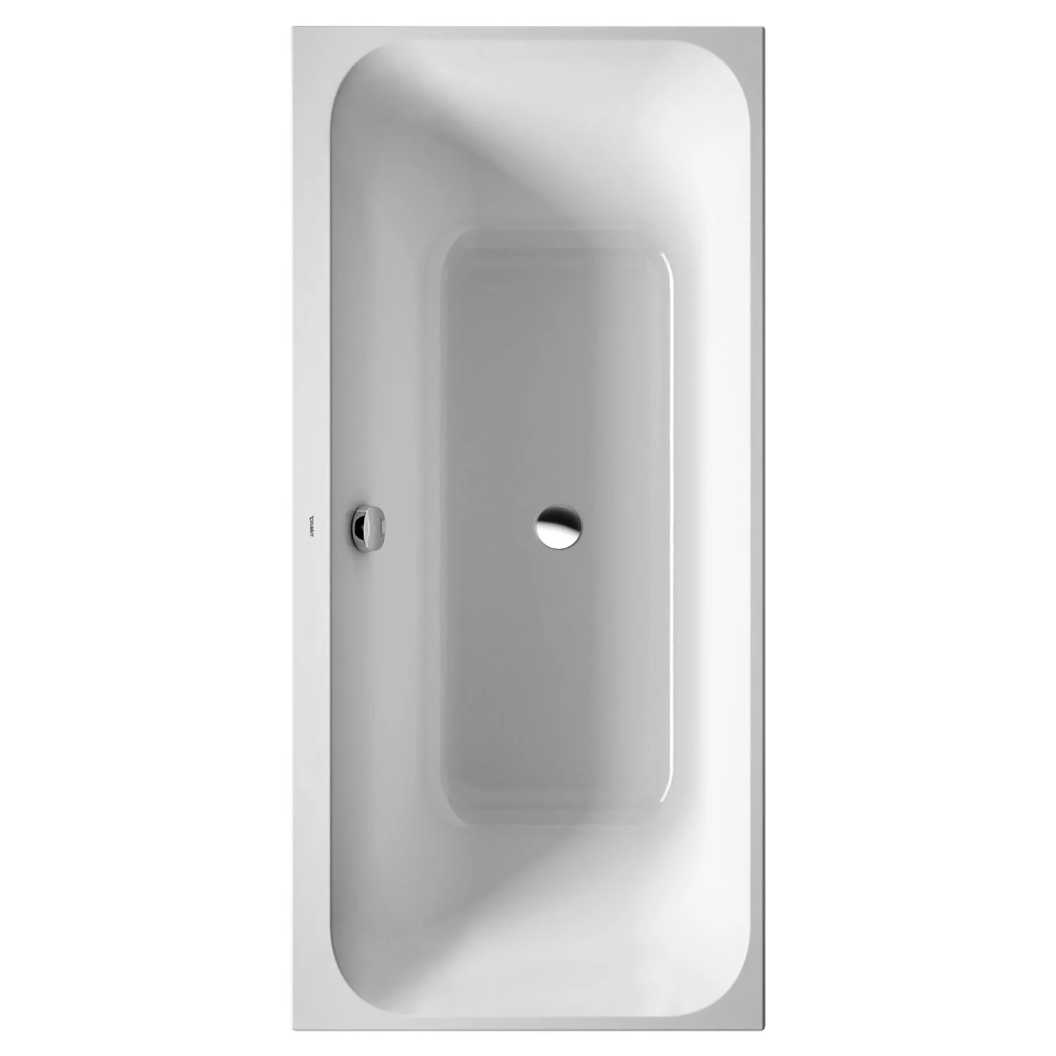 Biała wanna widok z góry, Duravit
