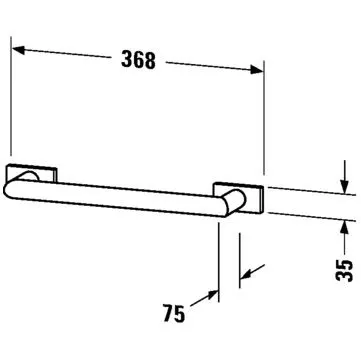 Duravit Karree Wannengriff Bild 2