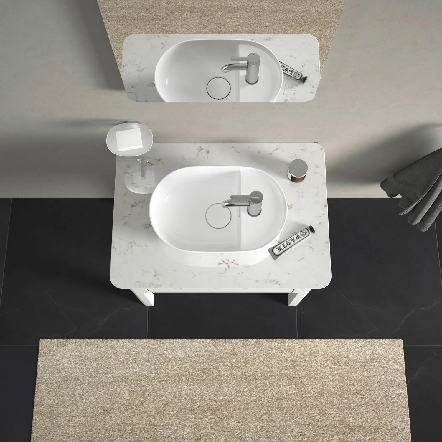 Duravit Luv Aufsatzbecken mit Hahnlochbank 42 x 27 cm Bild 6