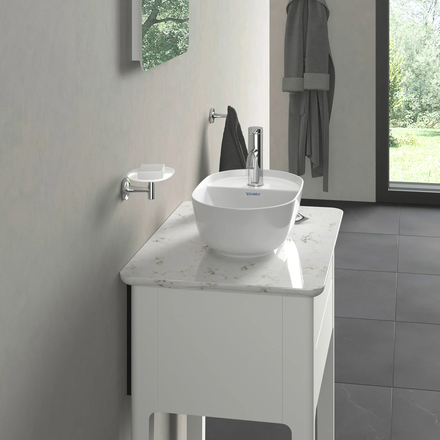 Duravit Luv Aufsatzbecken mit Hahnlochbank 42 x 27 cm Bild 8