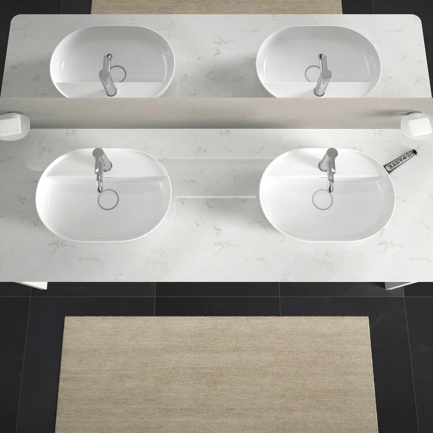 Duravit Luv Aufsatzbecken mit Hahnlochbank 50 x 35 cm Bild 7