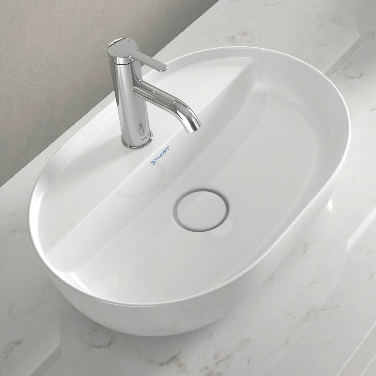 Duravit Luv Aufsatzbecken mit Hahnlochbank 50 x 35 cm
