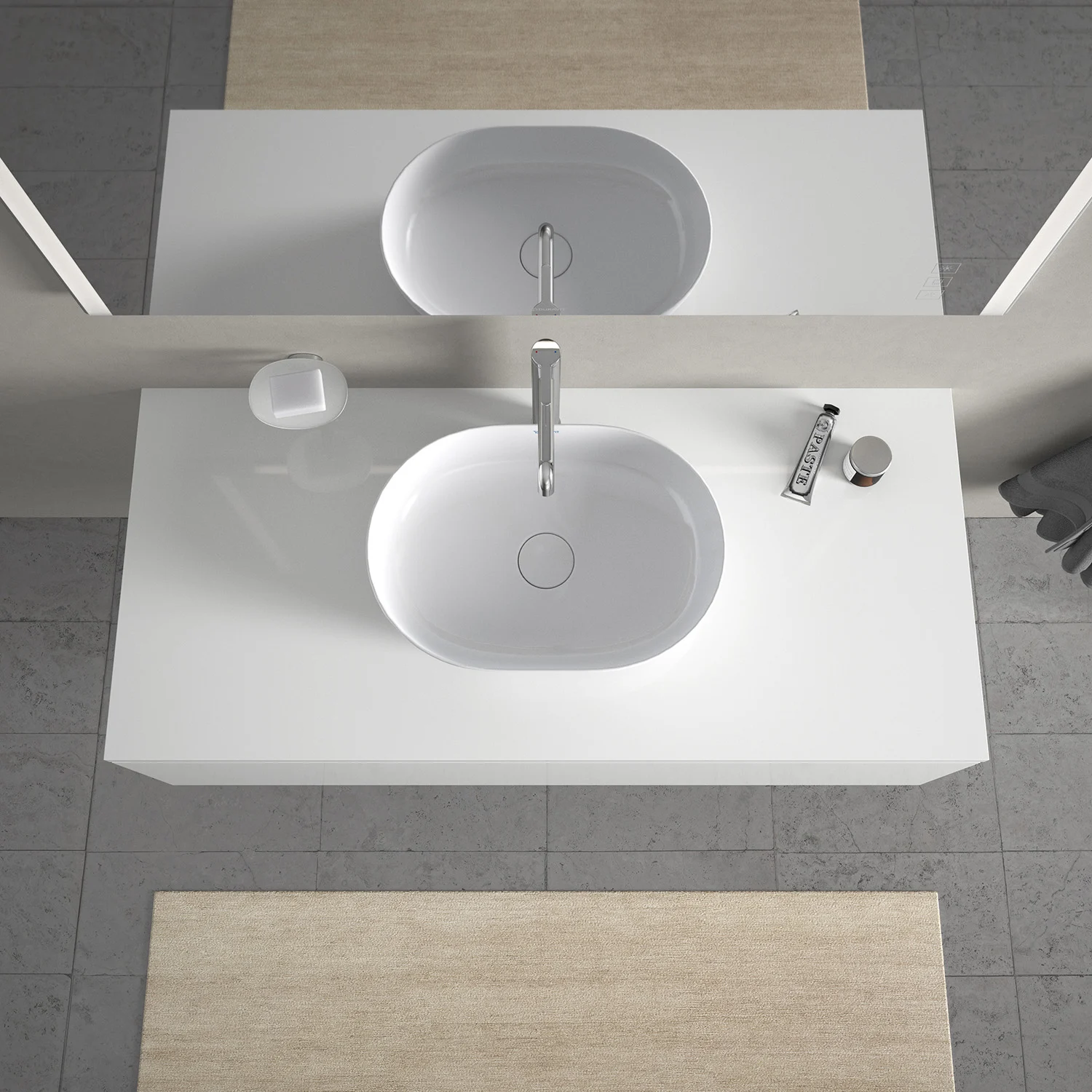 Duravit Luv Aufsatzbecken ohne Hahnlochbank 50 x 35 cm Bild 4