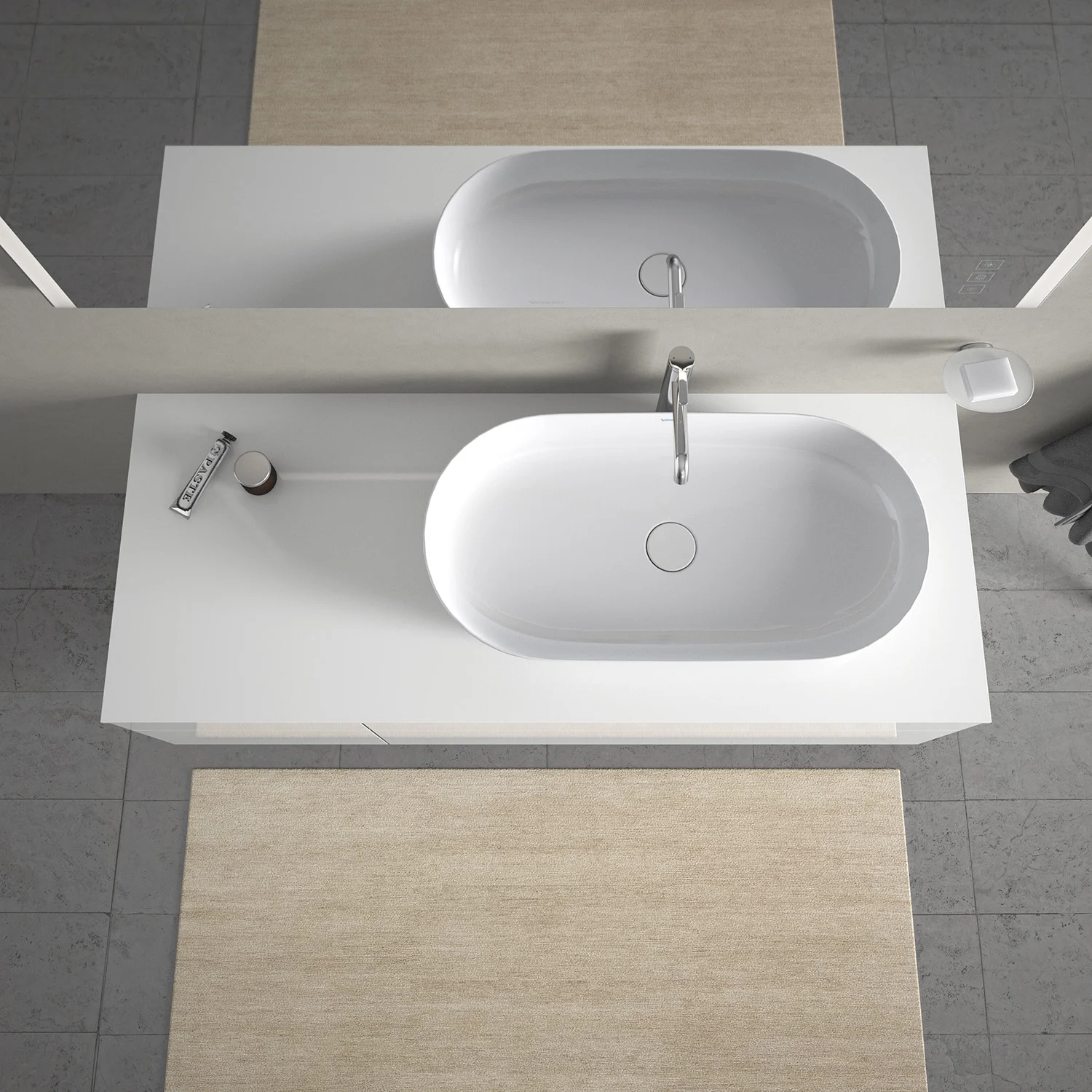 Duravit Luv Aufsatzbecken ohne Hahnlochbank 80 x 40 cm Bild 3