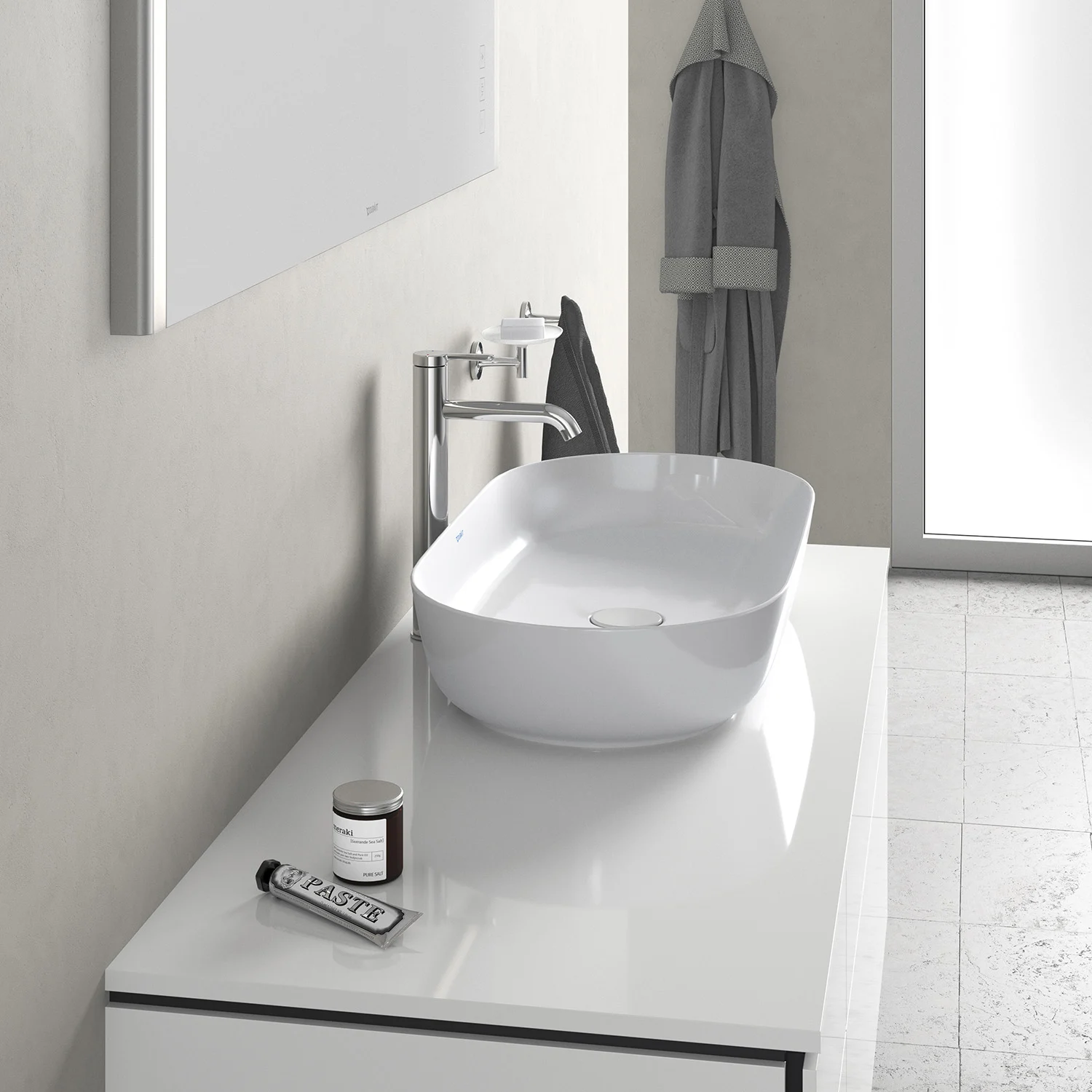 Duravit Luv Aufsatzbecken ohne Hahnlochbank 80 x 40 cm Bild 6