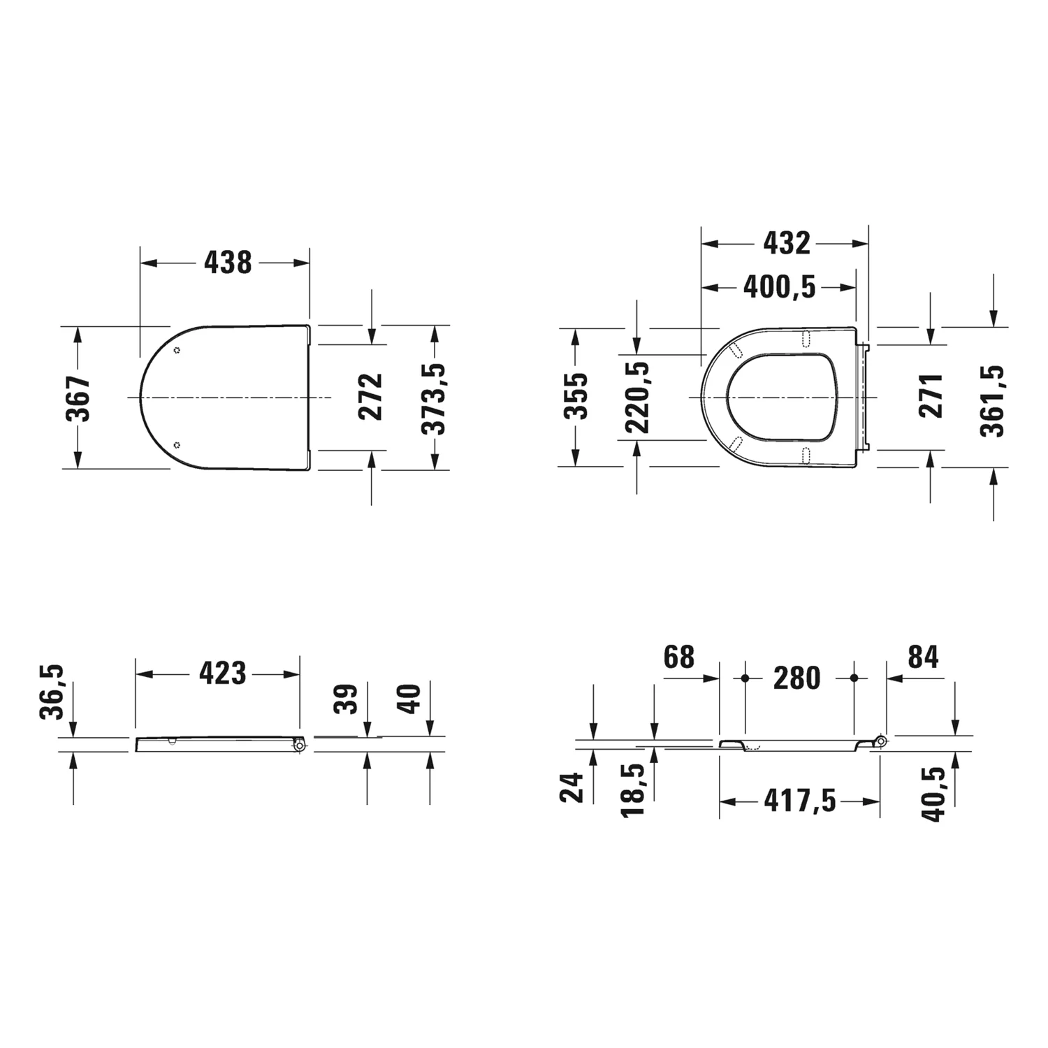 Duravit ME by Starck WC-Sitz Compact mit Absenkautomatik Bild 5